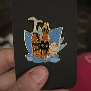 Cartoon Dog Enamel Pin—-up dogs